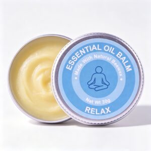 Relax essential oil balm for botanical wellness routines