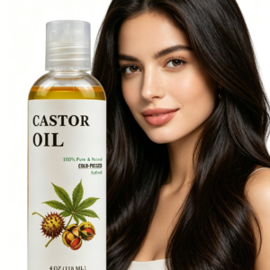 Botanical castor oil for hair and scalp care routines