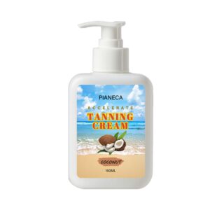 Gradual tan lotion with moisturizing buildable tanning skincare formula