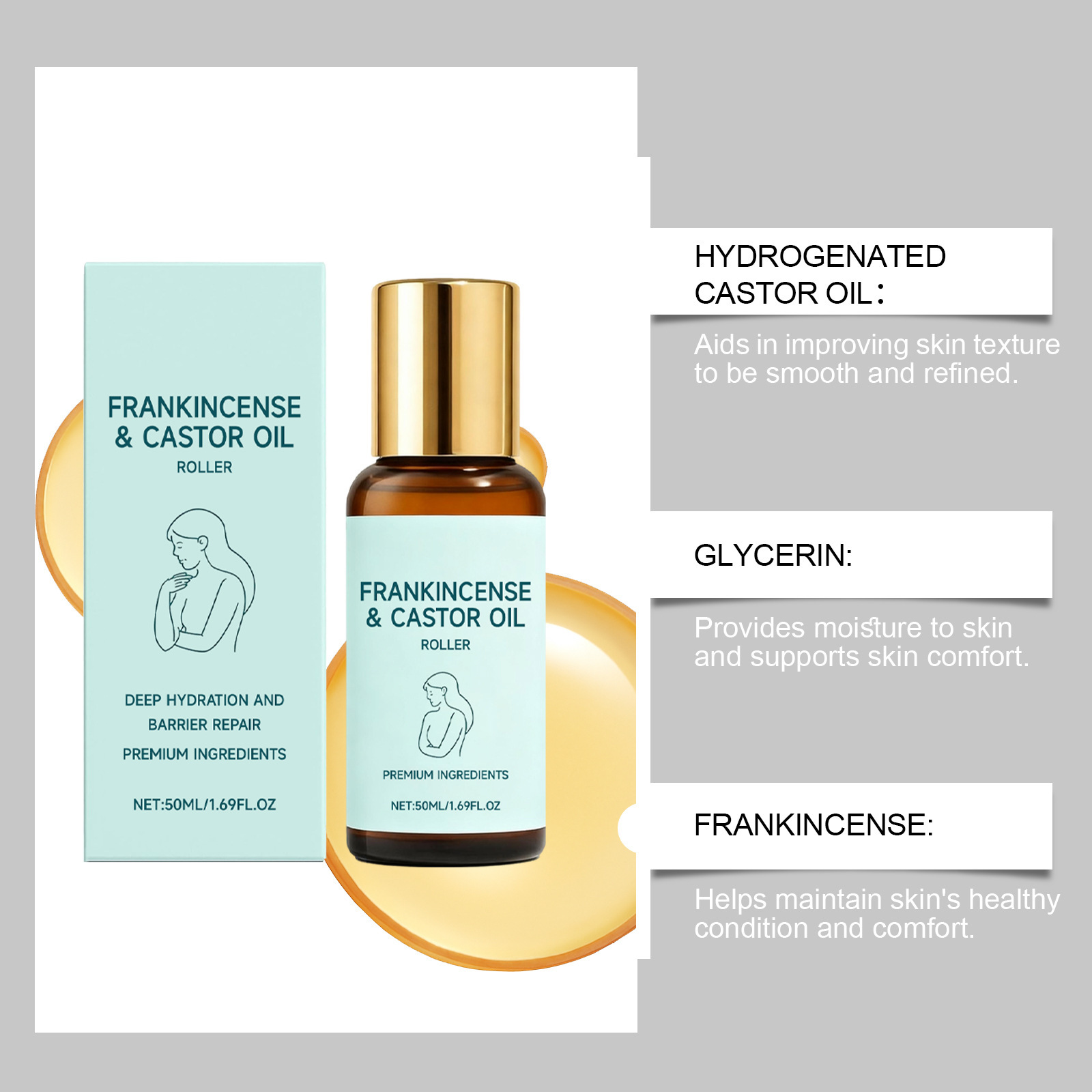 frankincense & castor oil roller – nourishing botanical essential oil blend frankincense & castor oil roller – nourishing botanical essential oil blend
