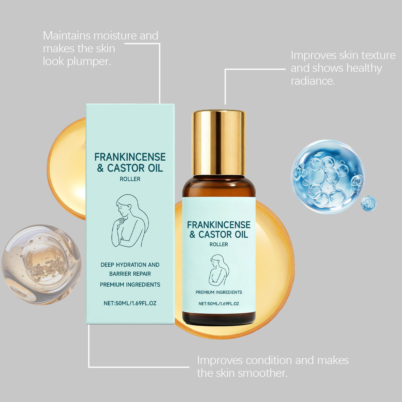 frankincense & castor oil roller – nourishing botanical essential oil blend frankincense & castor oil roller – nourishing botanical essential oil blend