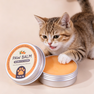 sea buckthorn pet paw balm – nourishing paw & nose care for dogs & cats