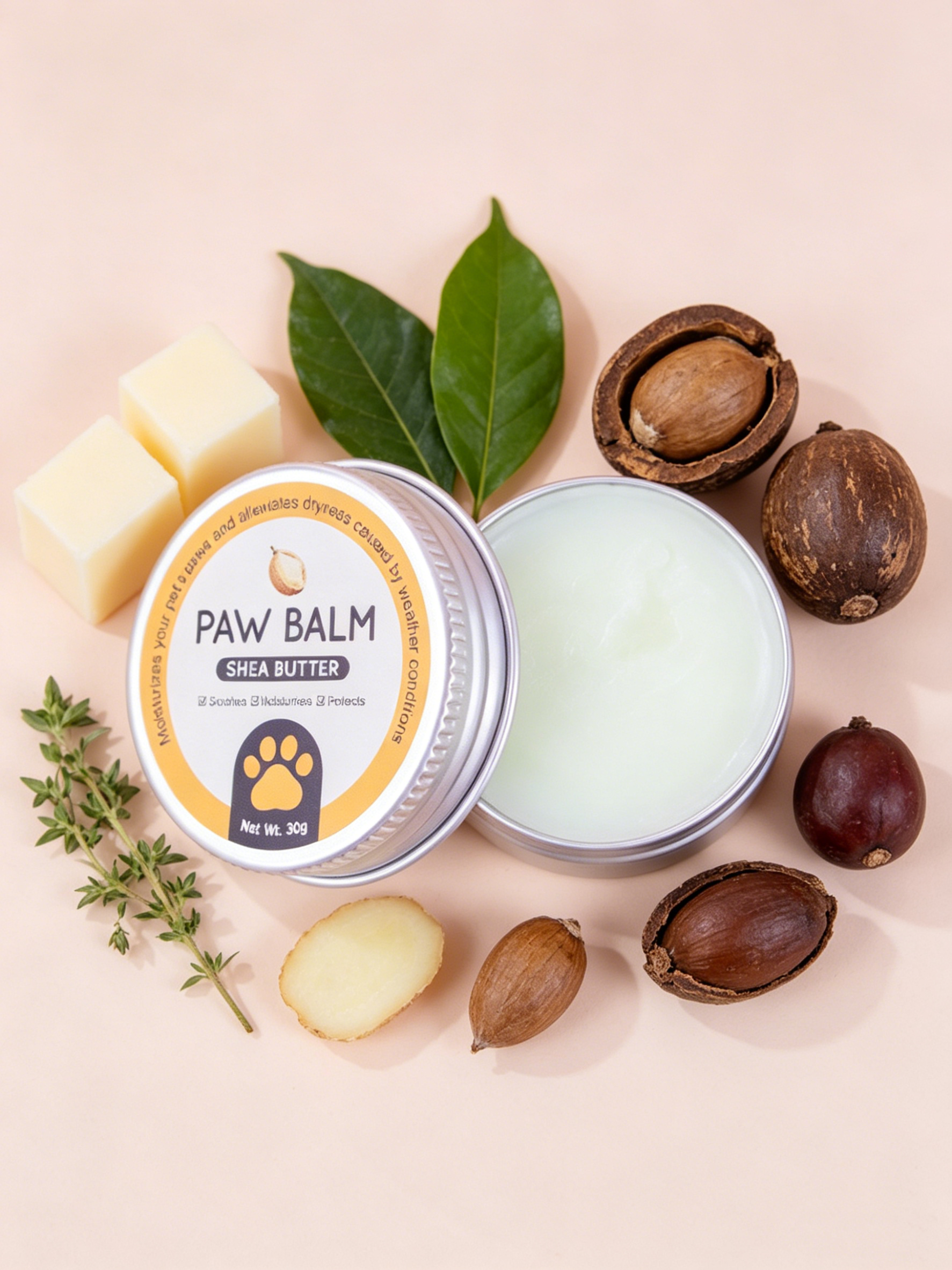 shea butter paw balm – gentle moisturizing care for dogs & cats shea butter paw balm – gentle moisturizing care for dogs & cats