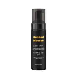 sunbed tanning mousse for deep bronze glow