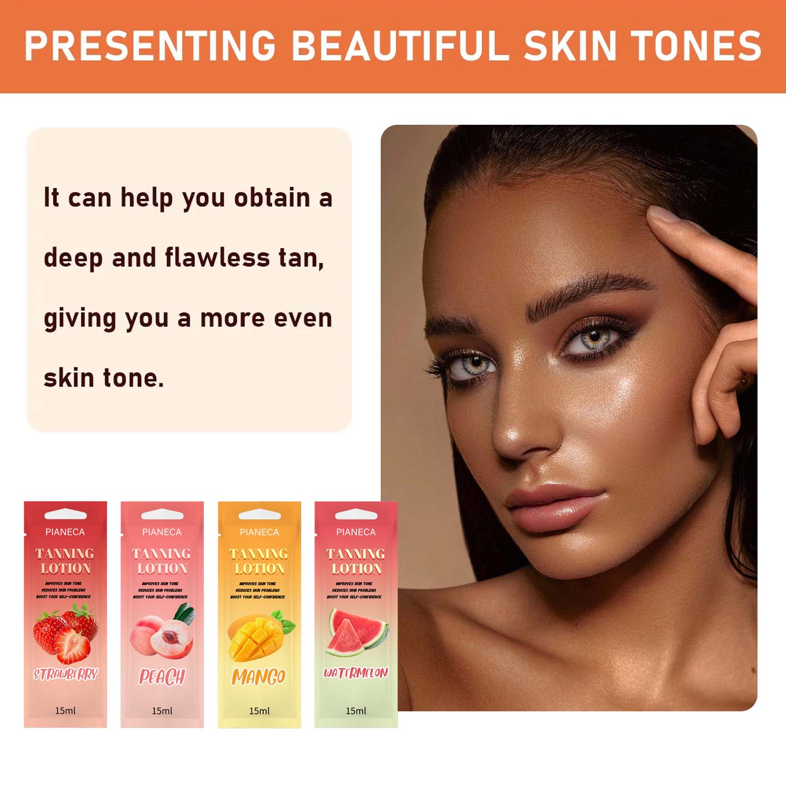 tanning cream sachets – single use bronze glow tanning accelerator tanning cream sachets