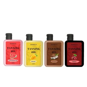 tanning oil – natural bronzing oil for fast, even & deep tan with coconut oil & vitamin e