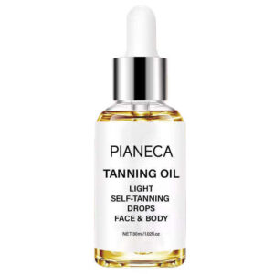 light self tanning drops for face & body – natural tanning oil glow booster