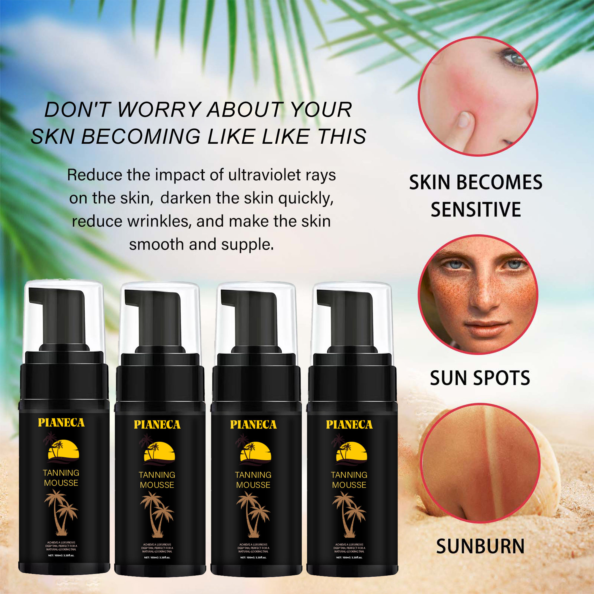 natural tanning mousse – lightweight self tan foam for face & body natural tanning mousse – lightweight self tan foam for face & body