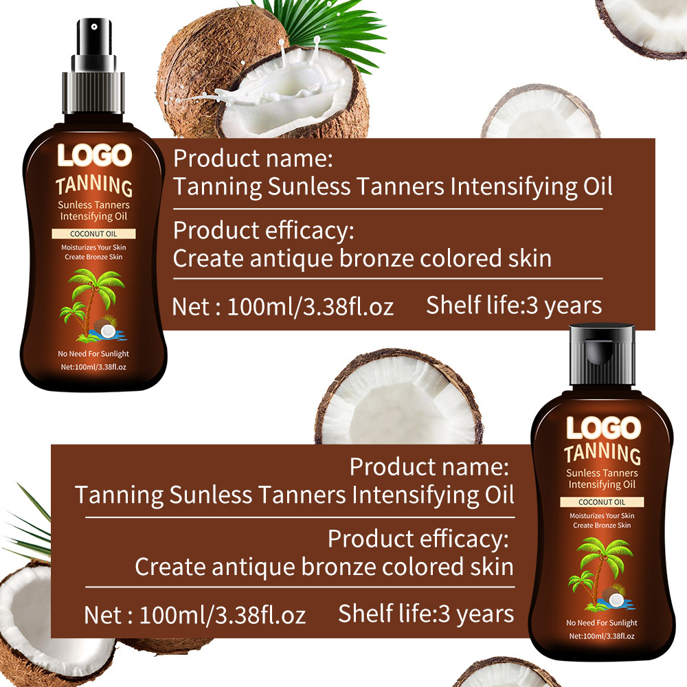 tanning intensifying oil | coconut sunless tanner for deep bronze tanning intensifying oil | coconut sunless tanner for deep bronze