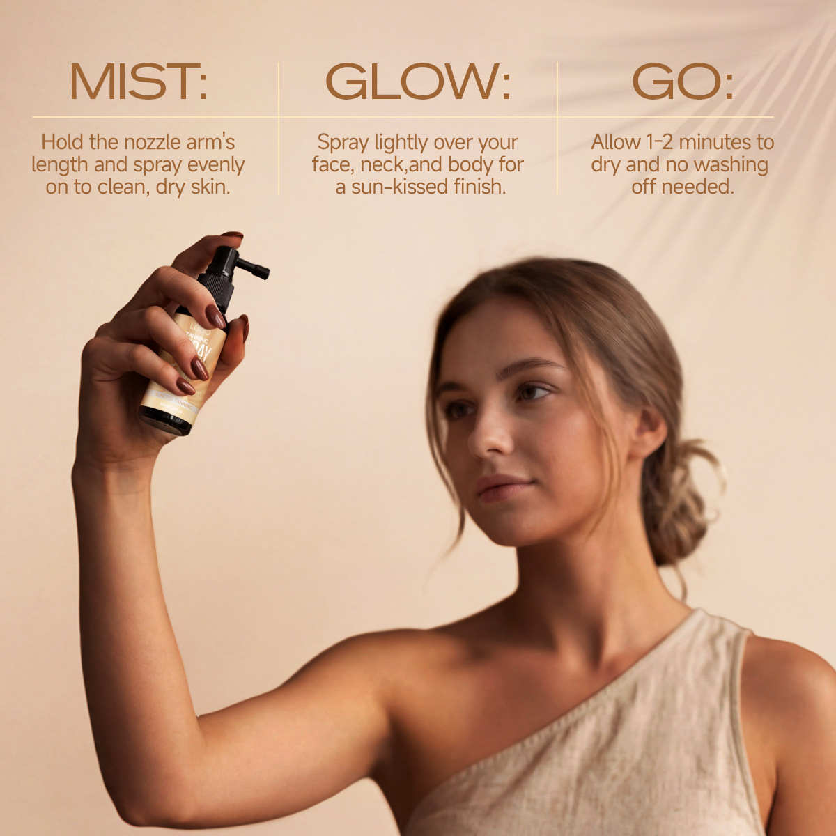 rapid tanning spray | natural bronzing self tanner for face & body rapid tanning spray | natural bronzing self tanner for face & body