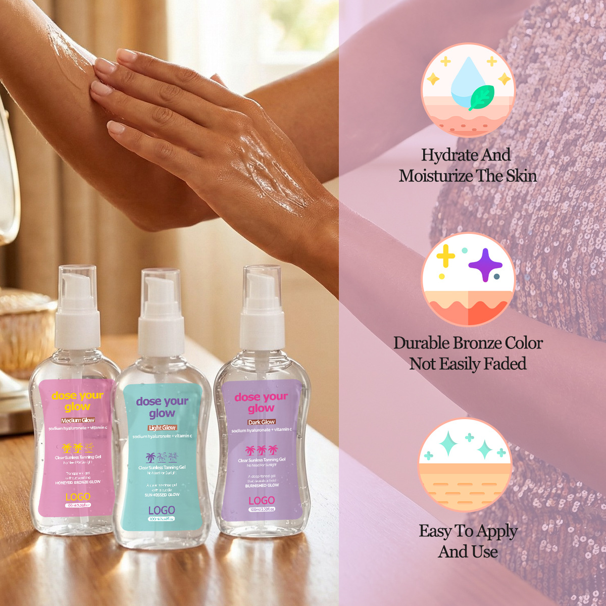 clear self tanning gel | streak free sunless tanner oem manufacturer clear self tanning gel | streak free sunless tanner oem manufacturer