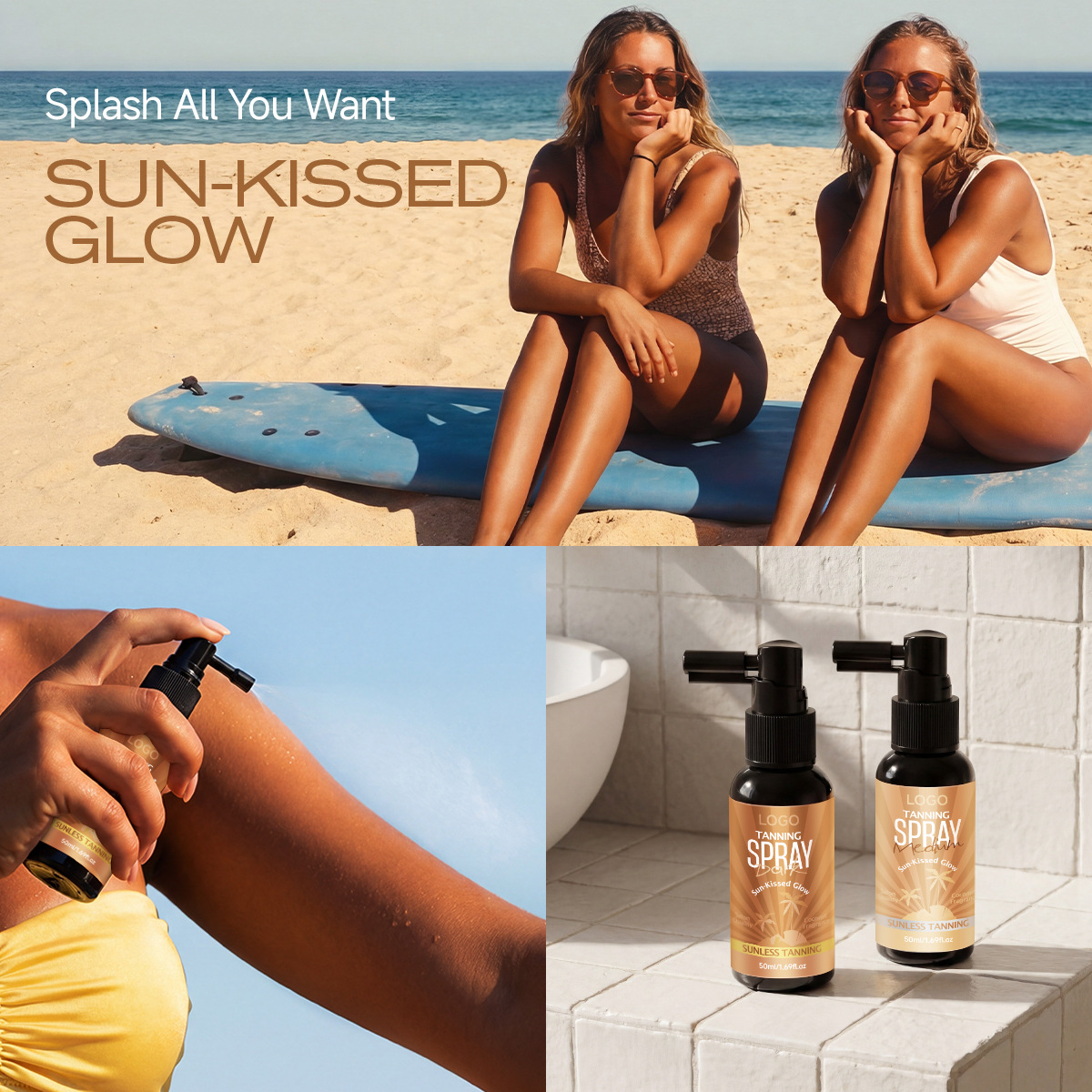 rapid tanning spray | natural bronzing self tanner for face & body rapid tanning spray | natural bronzing self tanner for face & body