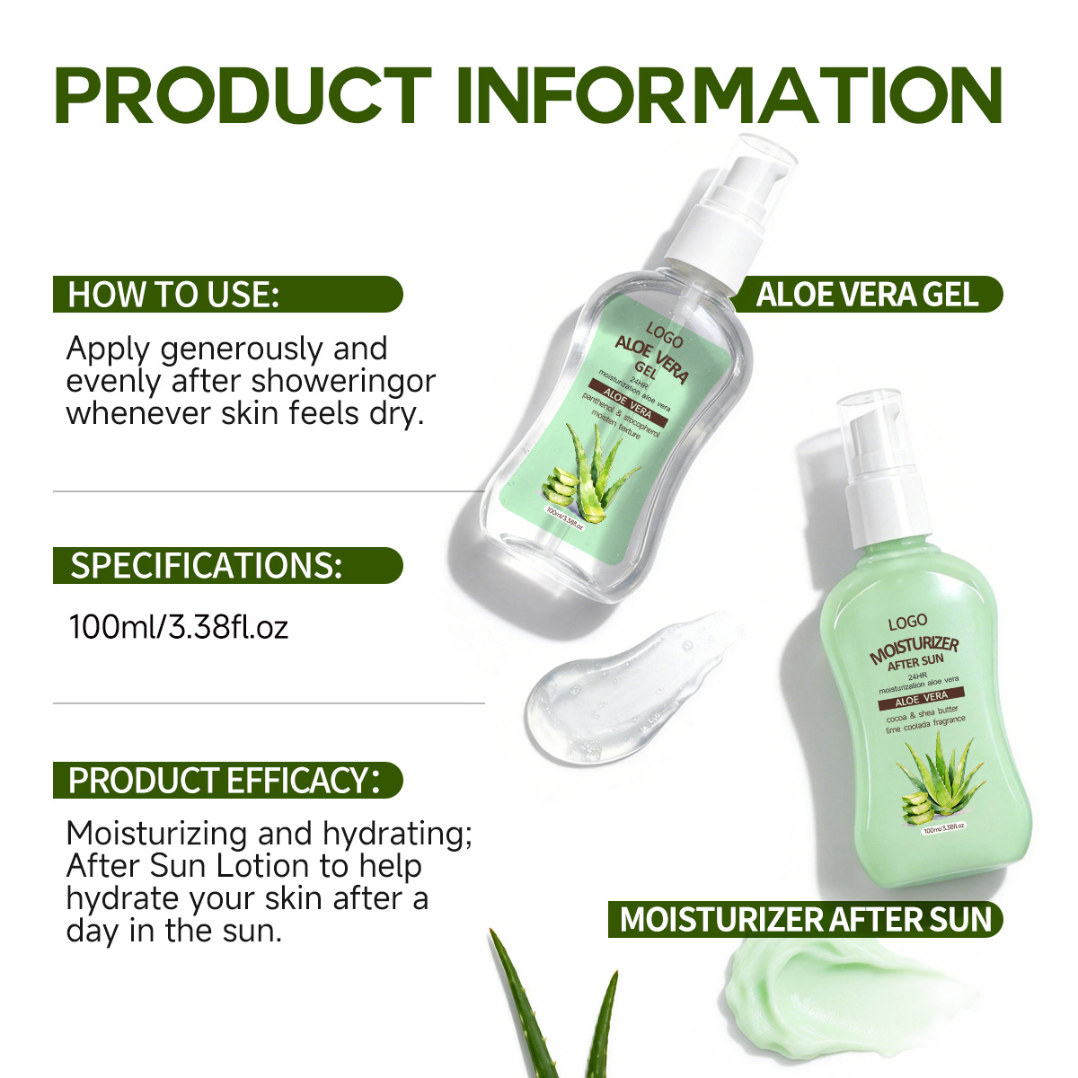 aloe vera after sun gel | cooling sunburn relief gel oem manufacturer aloe vera after sun gel | cooling sunburn relief gel oem manufacturer