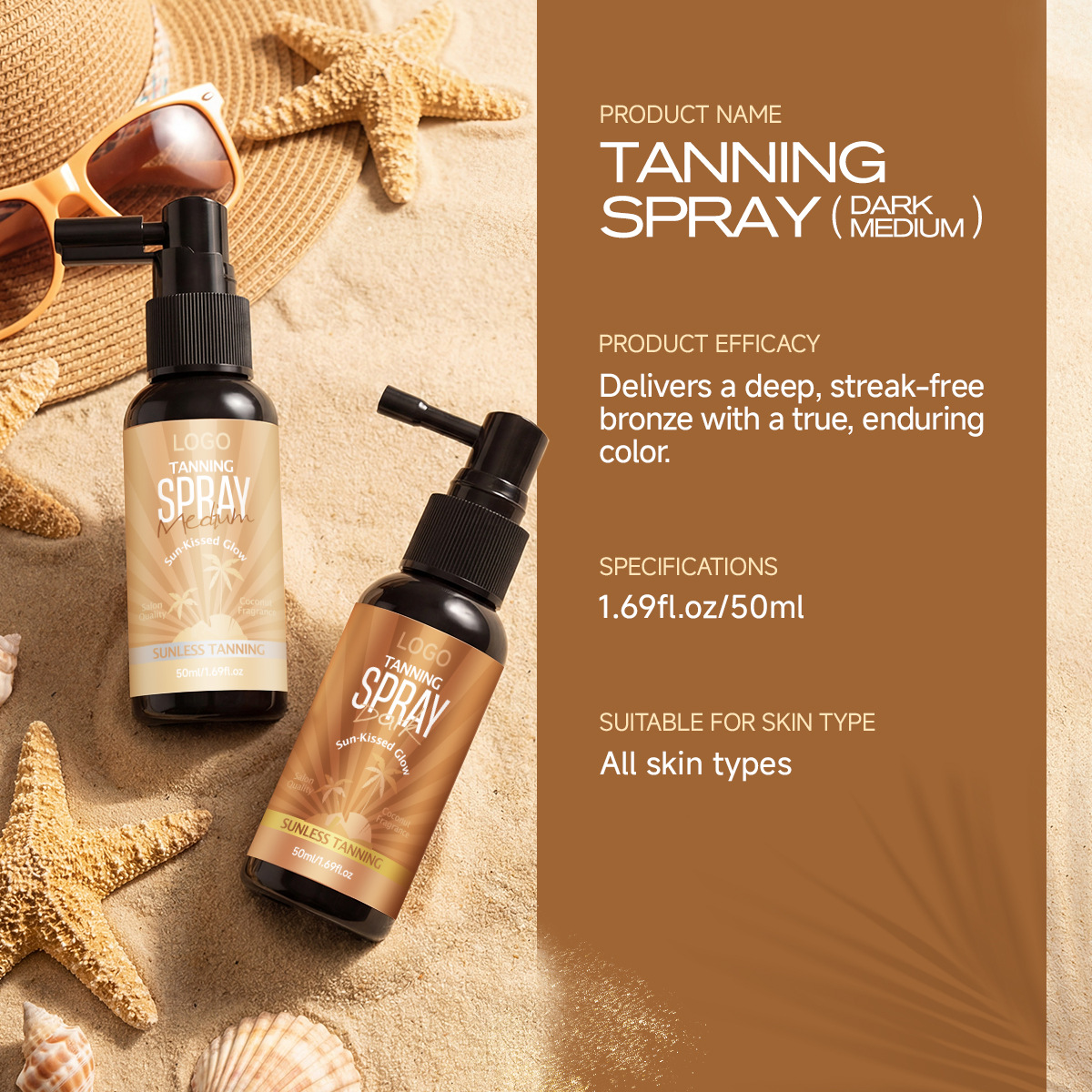 rapid tanning spray | natural bronzing self tanner for face & body rapid tanning spray | natural bronzing self tanner for face & body