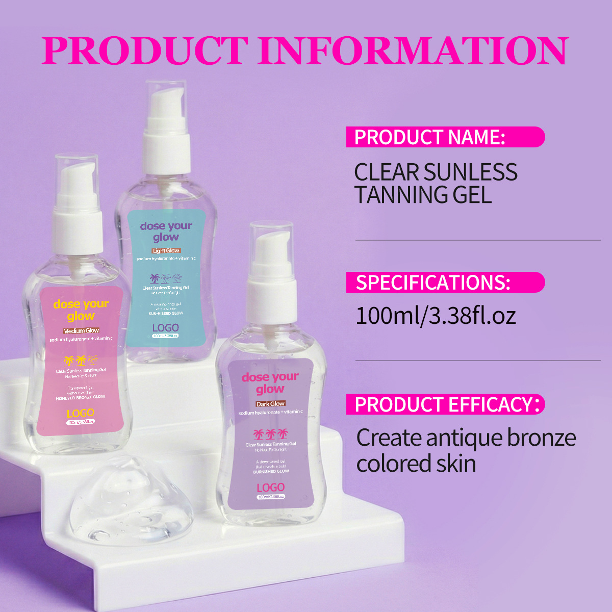 clear self tanning gel | streak free sunless tanner oem manufacturer clear self tanning gel | streak free sunless tanner oem manufacturer